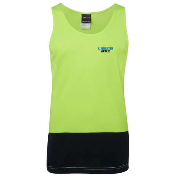 A1 Insulation Services - JB's Mens Hi Vis S/S Traditional Singlet Thumbnail